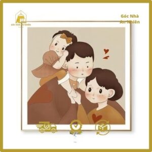 Tranh treo tường in ảnh gia đình