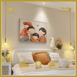 tranh treo tường in ảnh gia đình