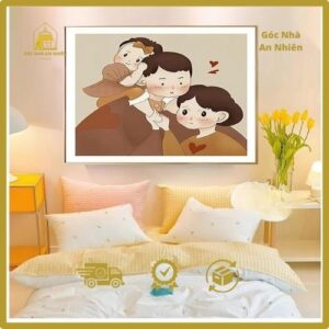 Tranh treo tường in ảnh gia đình