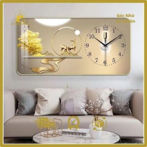 Tranh treo tường kết hợp với đồng hồ